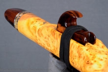 Yellow Cedar Burl Native American Flute, Minor, Mid B-4, #K18K (5)